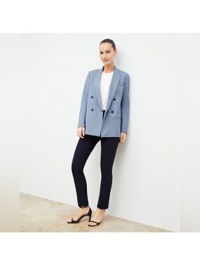MM LAFLEUR The Foster Cigarette Pant - PowerStretch Dark Navy Size 4 NWT